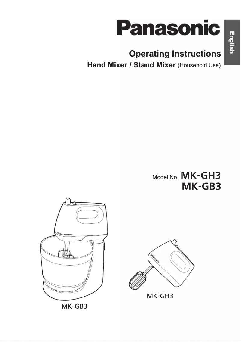 Página 1 del manual Manual de usuario Panasonic MK-GH3