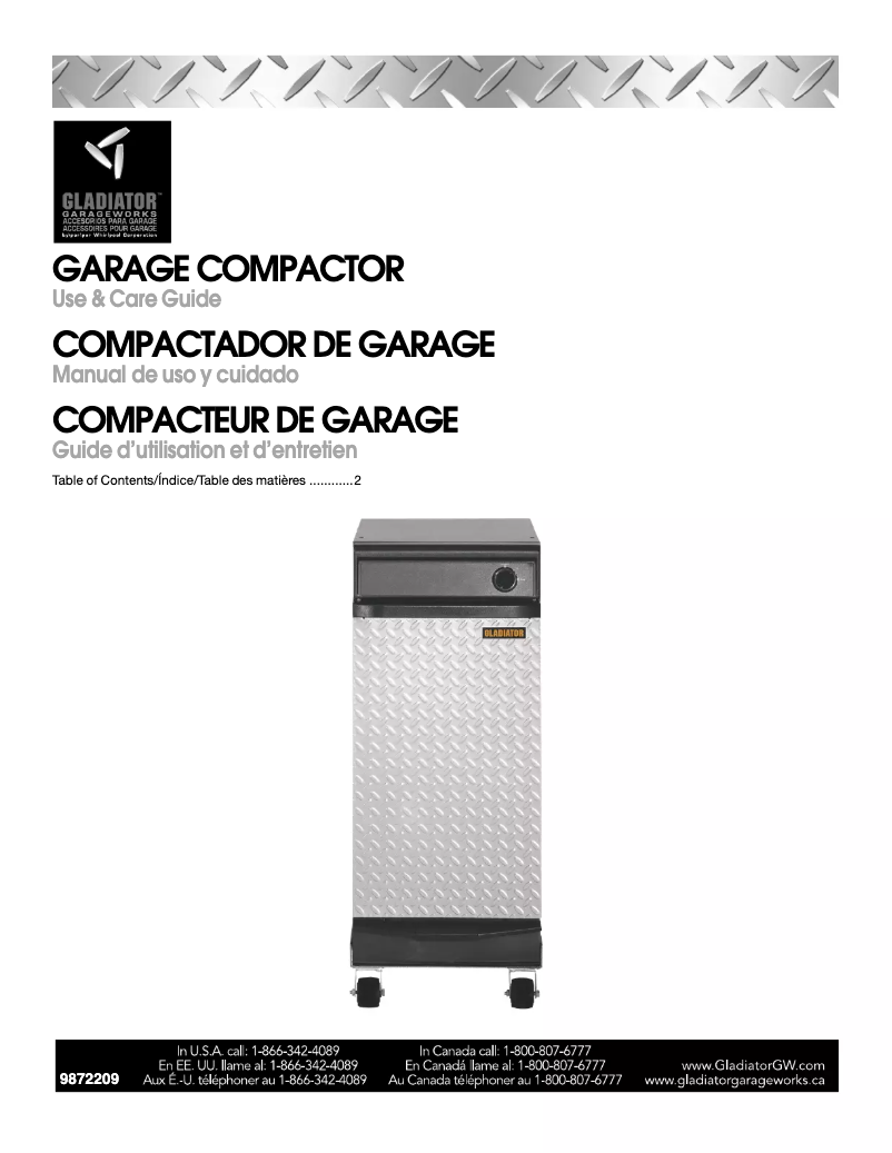 Imagen de la primera página del manual del dispositivo GACP15XXMG