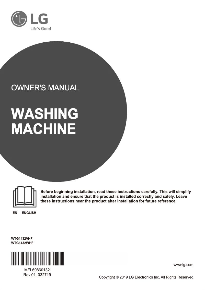 Página 1 del manual Manual de usuario LG WTG1432WHF