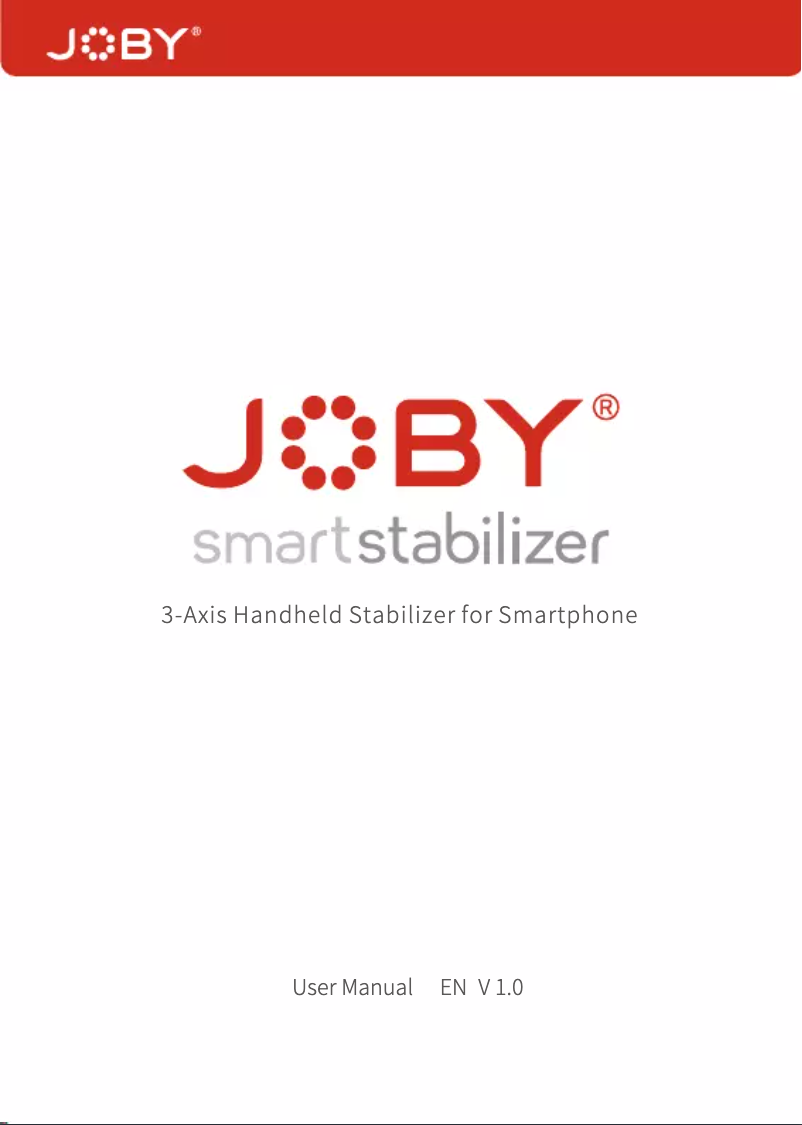 Página 1 del manual Manual de usuario Joby Smart Stabilizer