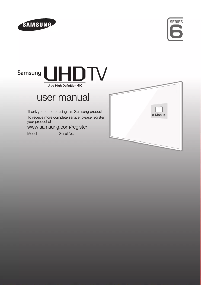 Página 1 del manual Guía de instalación Samsung UE48JU6470U