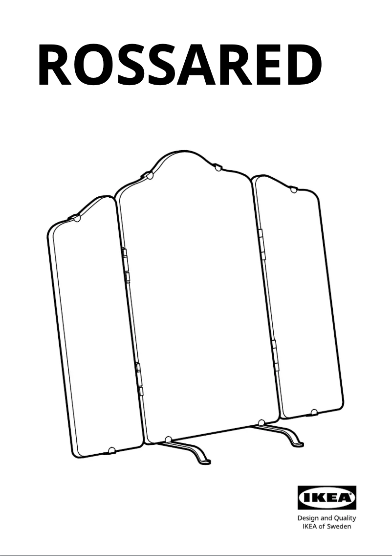 Página 1 del manual Manual de usuario Ikea ROSSARED 204.712.83