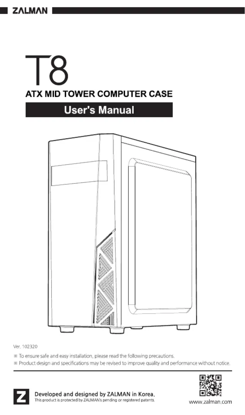 Página 1 del manual Manual de usuario Zalman T8
