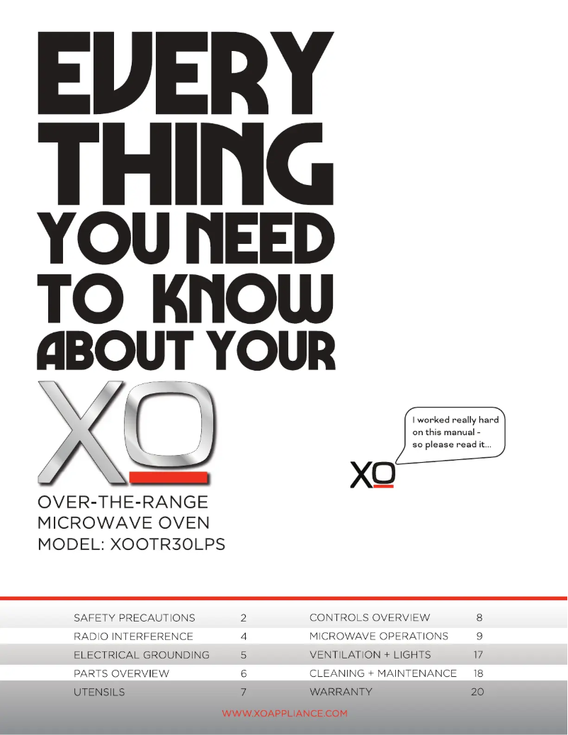Página nº 1 - Manual de usuario XO XOOTR30LPS