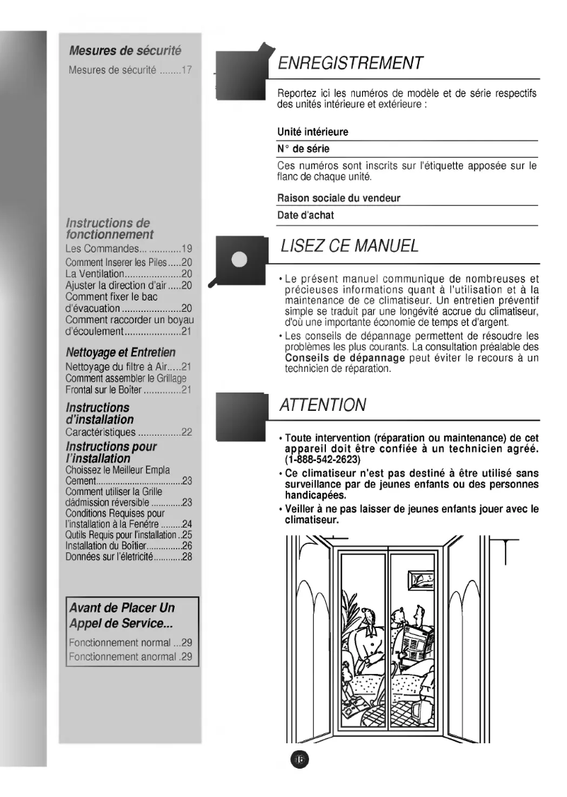 Imagen de la primera página del manual del dispositivo LWC243NGAB1