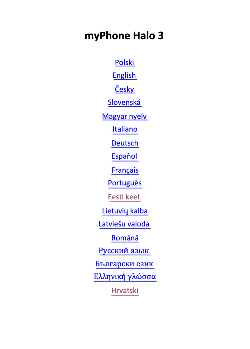 Imagen de la primera página del manual del dispositivo HALO 3