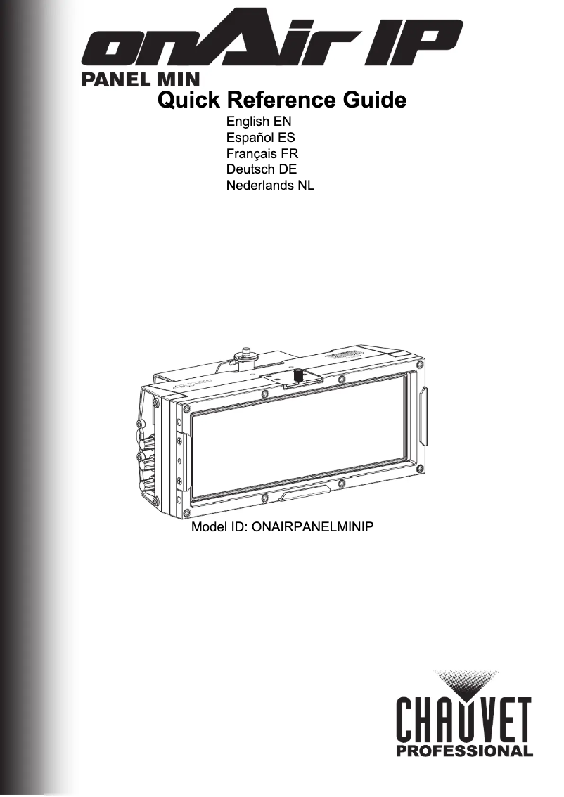 Página nº 1 - Manual de usuario Chauvet onAir Panel Min IP