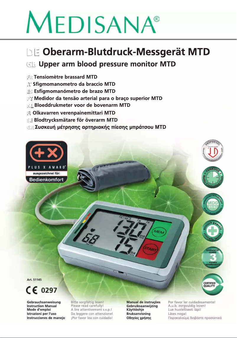 Imagen de la primera página del manual del dispositivo MTD