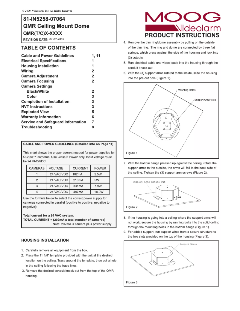 Página 1 del manual Manual de usuario Moog Videolarm QMRT4-70NA