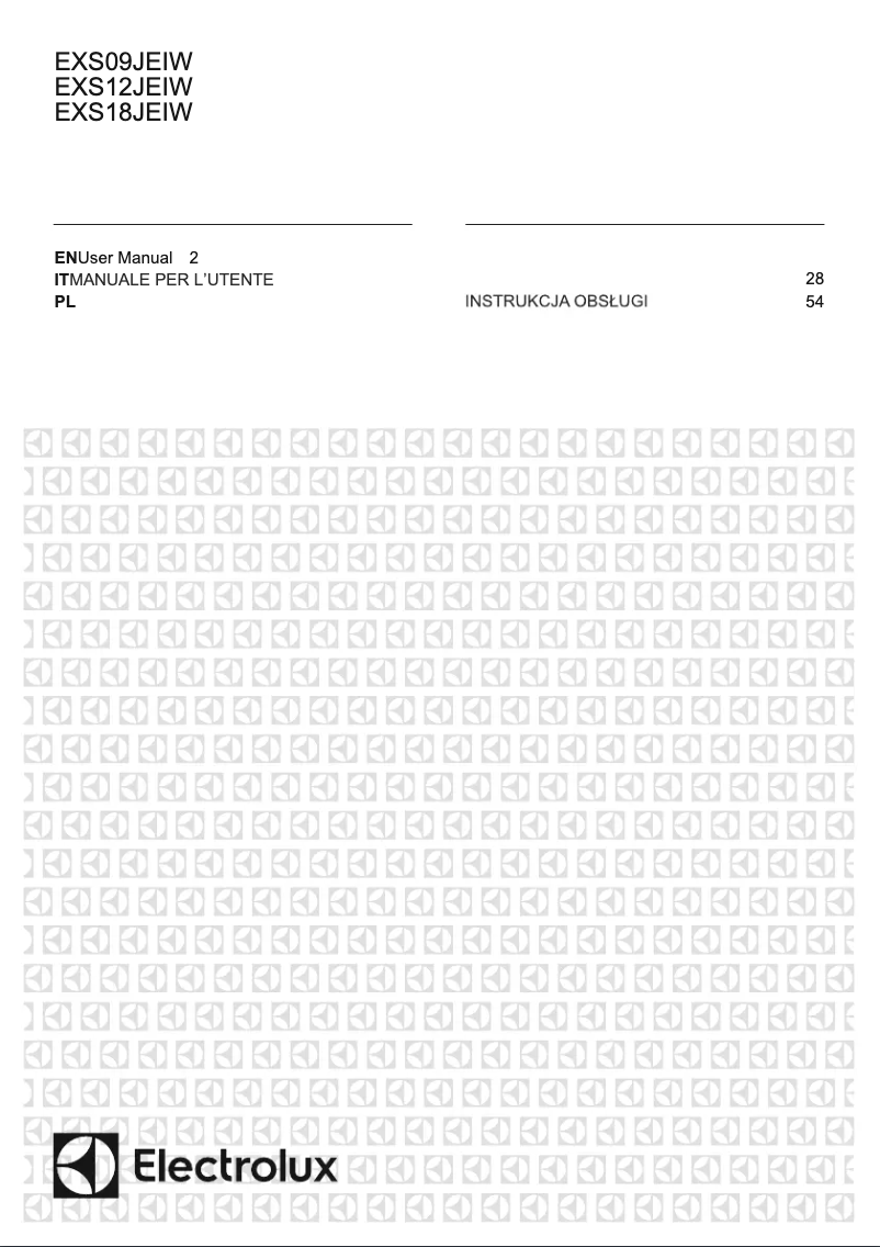 Imagen de la primera página del manual del dispositivo EXS09JEIWI