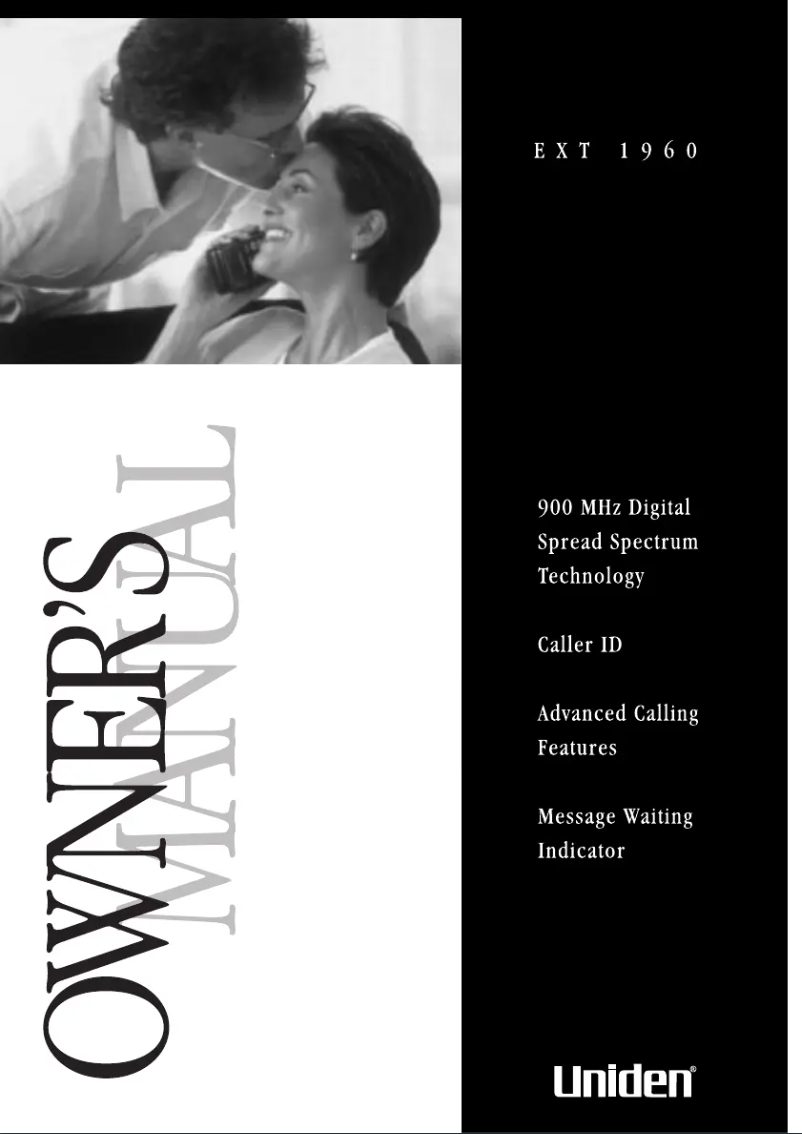 Página 1 del manual Manual de usuario Uniden EXT 1960