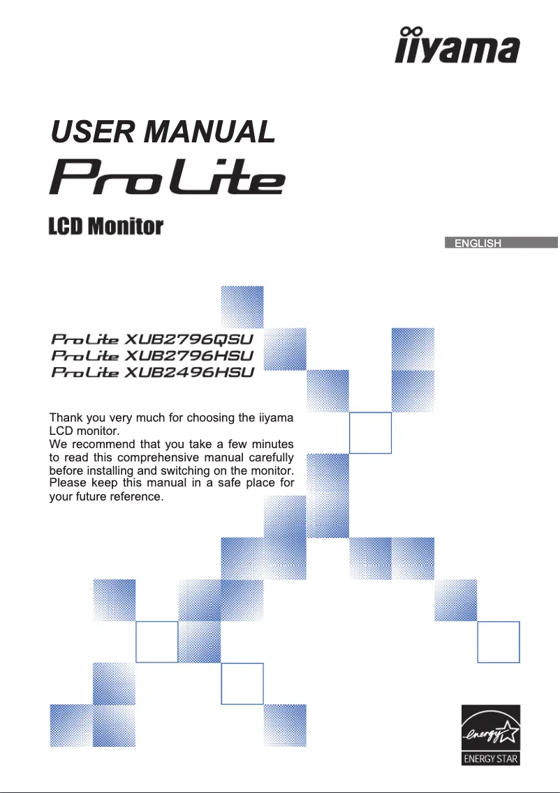 Imagen de la primera página del manual del dispositivo ProLite XUB2796QSU-B1