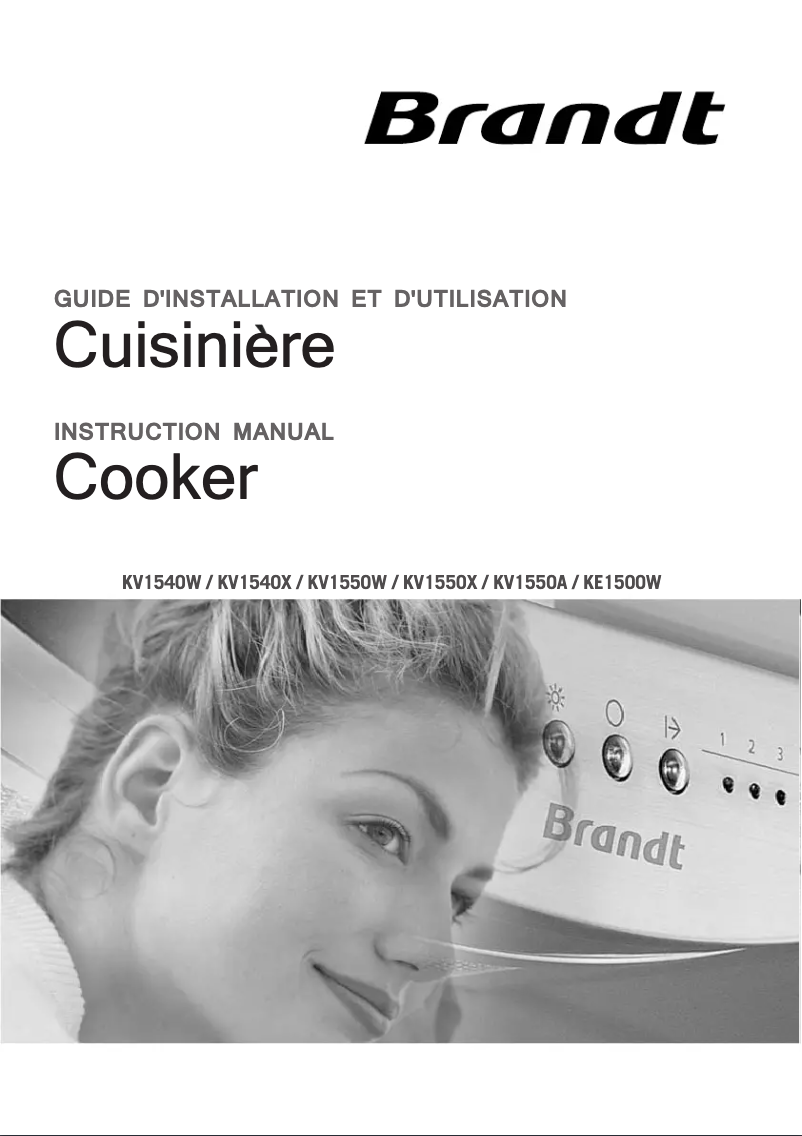 Página 1 del manual Manual de usuario Brandt KV1550A