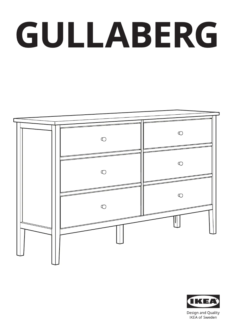 Página 1 del manual Manual de usuario Ikea GULLABERG 505.617.72