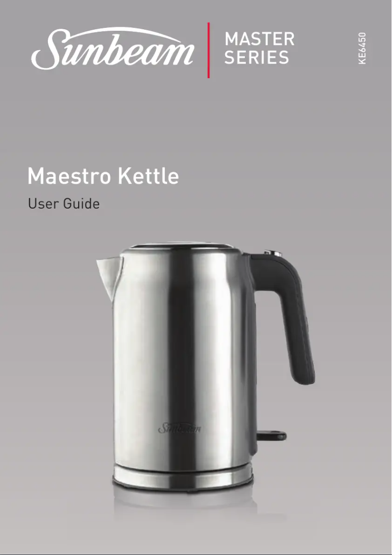 Página 1 del manual Manual de usuario Sunbeam KE6450