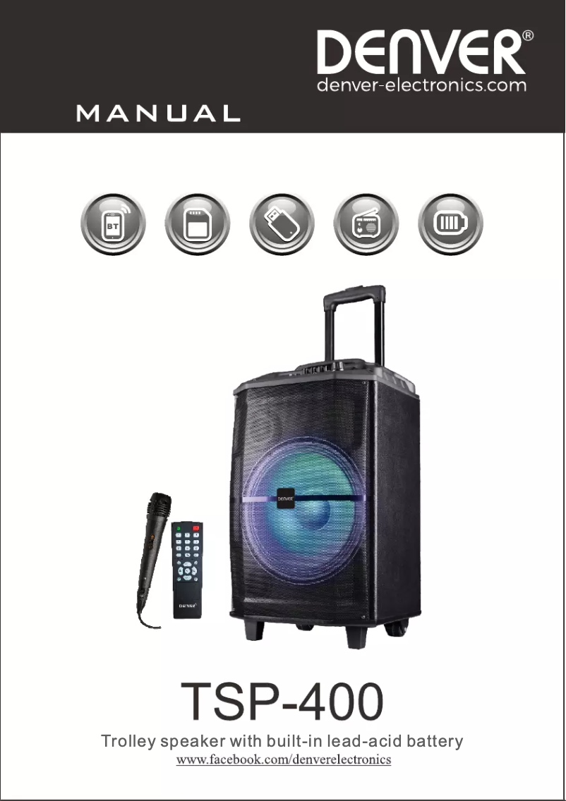 Página 1 del manual Manual de usuario Denver TSP-400