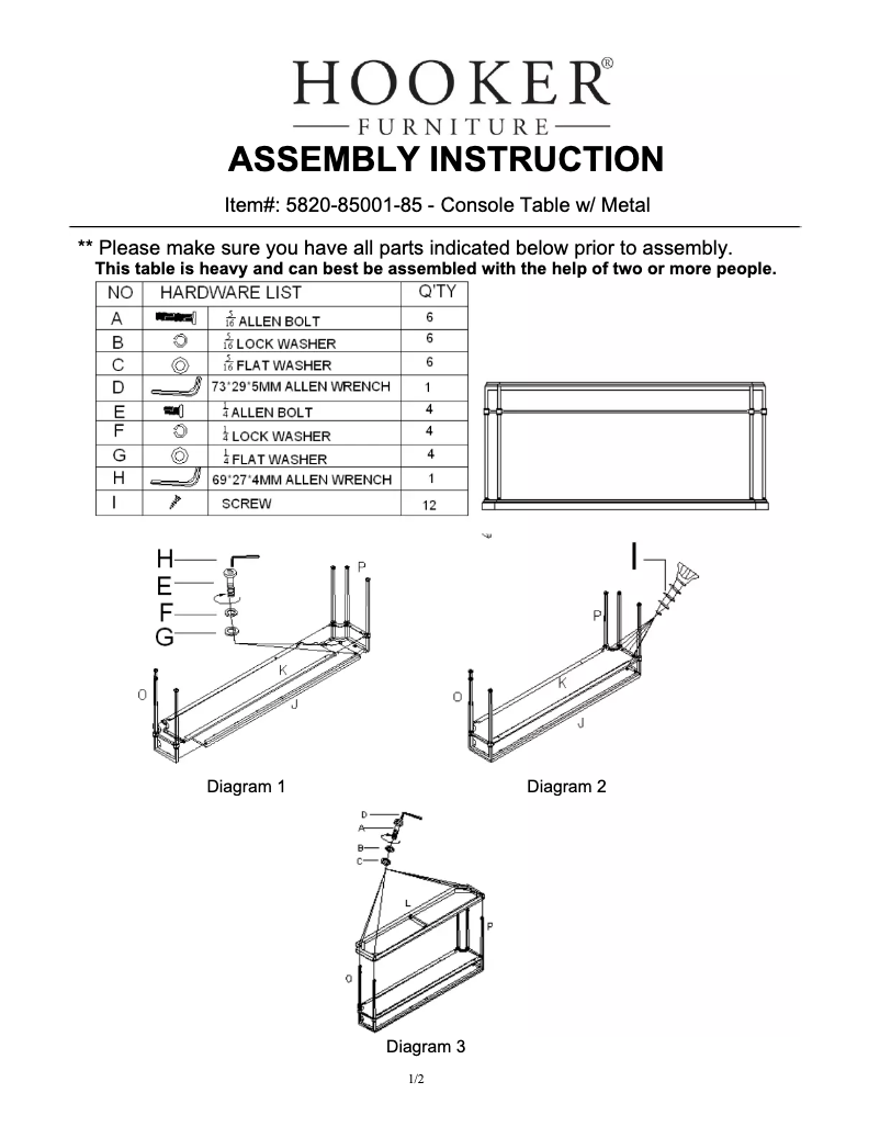 Página 1 del manual Manual de usuario Hooker 5820-85001-85