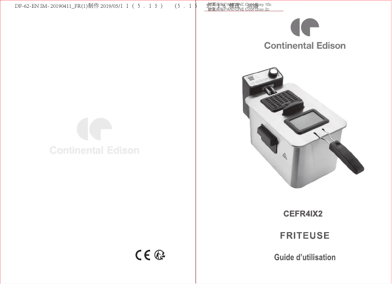 Imagen de la primera página del manual del dispositivo CEFR4IX2