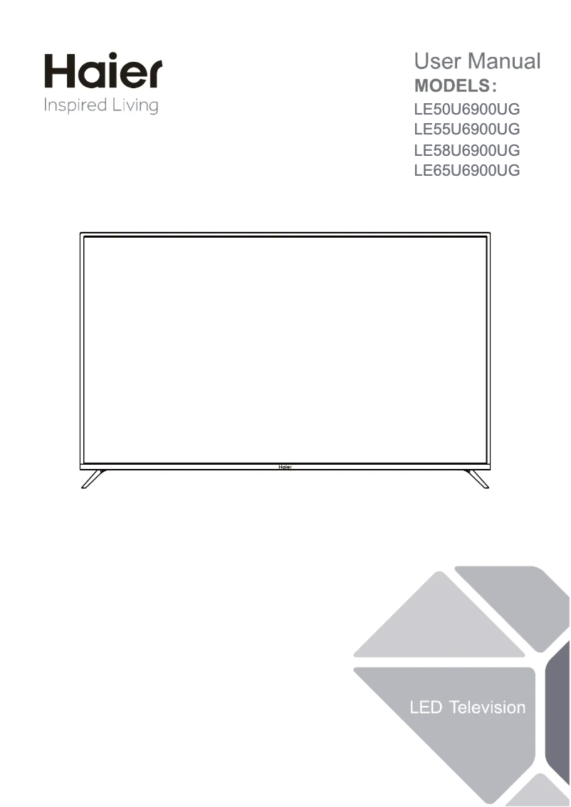 Imagen de la primera página del manual del dispositivo LE58U6900U