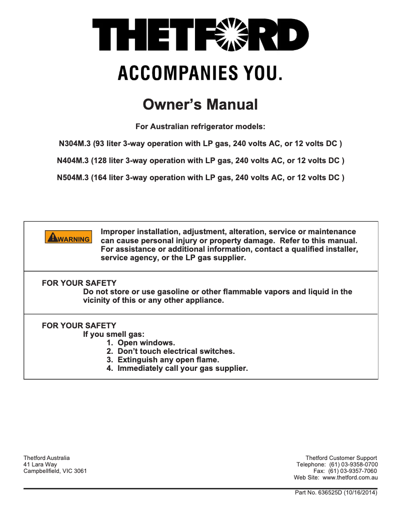 Imagen de la primera página del manual del dispositivo N404M.3