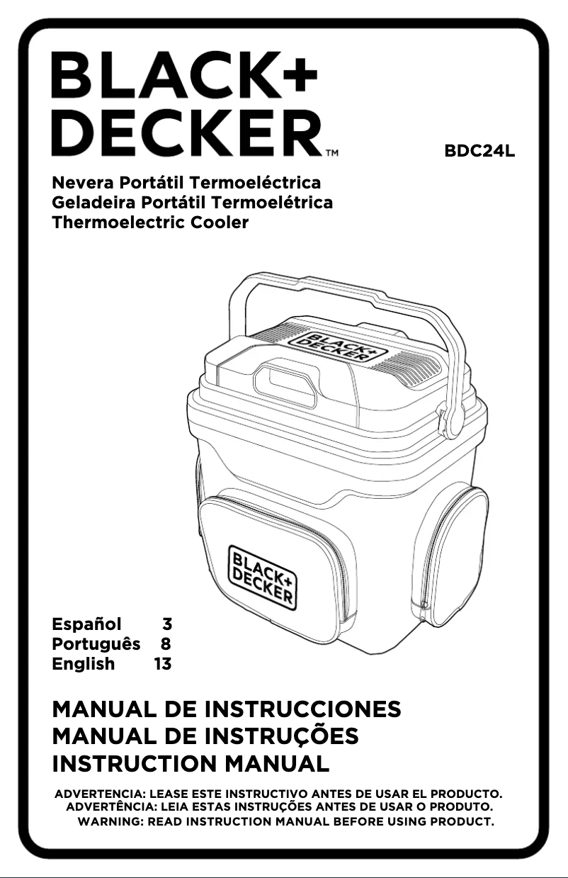 Imagen de la primera página del manual del dispositivo BDC24L
