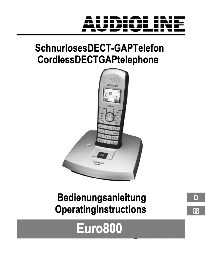 Imagen de la primera página del manual del dispositivo Euro 800