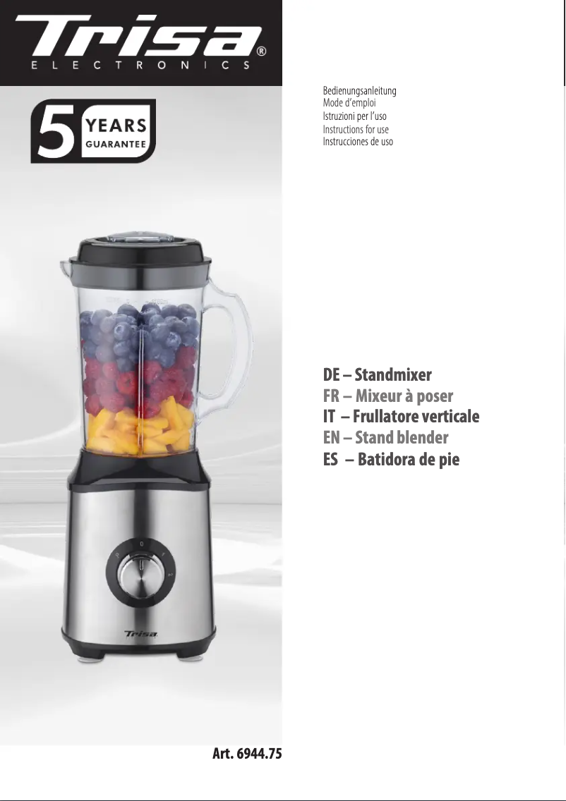 Imagen de la primera página del manual del dispositivo Mix Well 6944.75