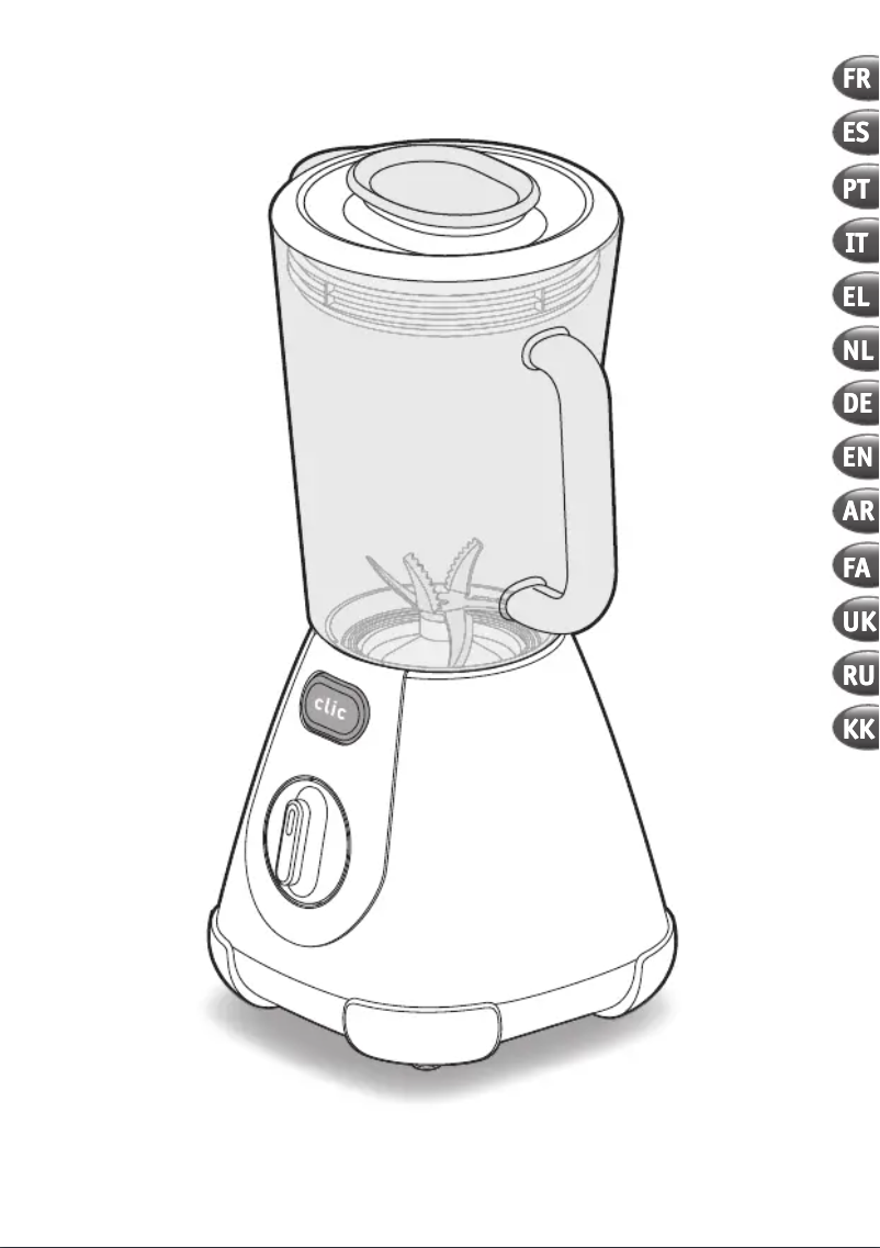 Imagen de la primera página del manual del dispositivo Blendforce Maxi Glass BL2338