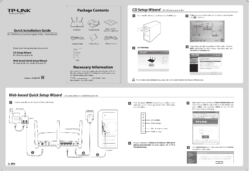 Página nº 1 - Manual de usuario TP-Link Archer D7b