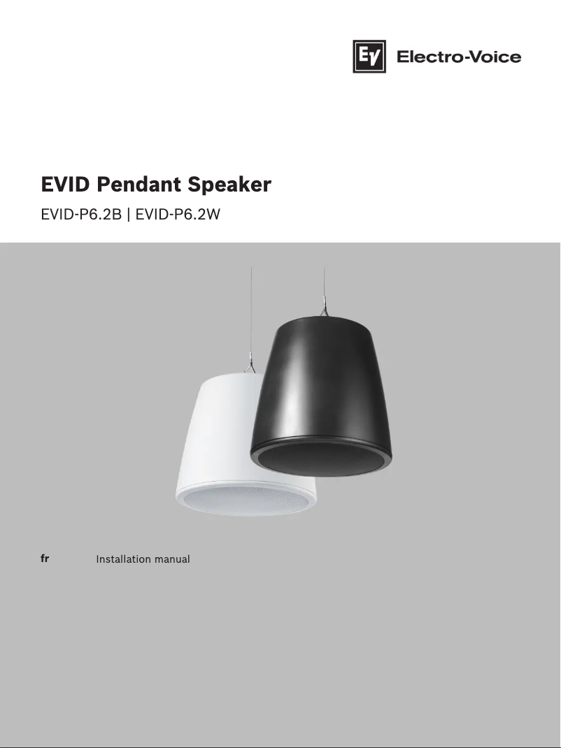 Página 1 del manual Manual de usuario Electro-Voice EVID-P6.2