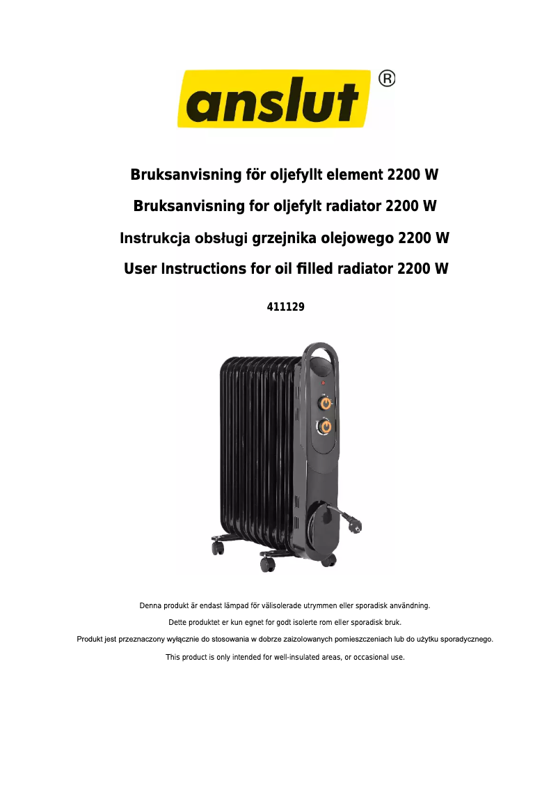 Imagen de la primera página del manual del dispositivo 411-129