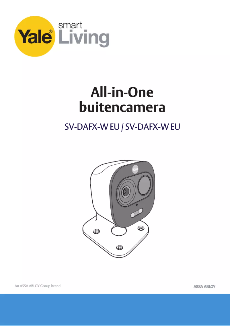 Página 1 del manual Manual de usuario Yale SV-DAFX-W
