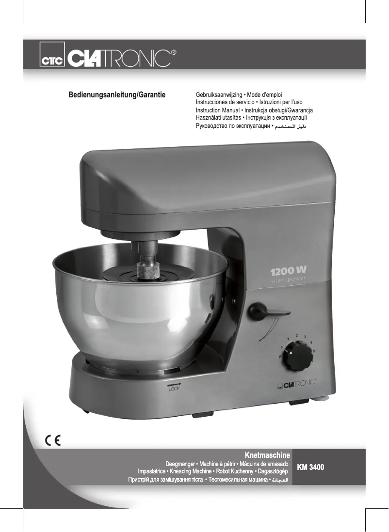 Página 1 del manual Manual de usuario Clatronic KM 3400