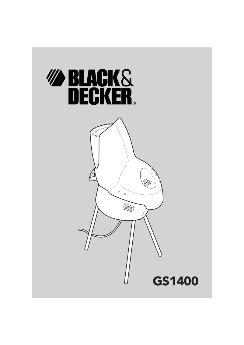 Página 1 del manual Manual de usuario Black & Decker GS1400