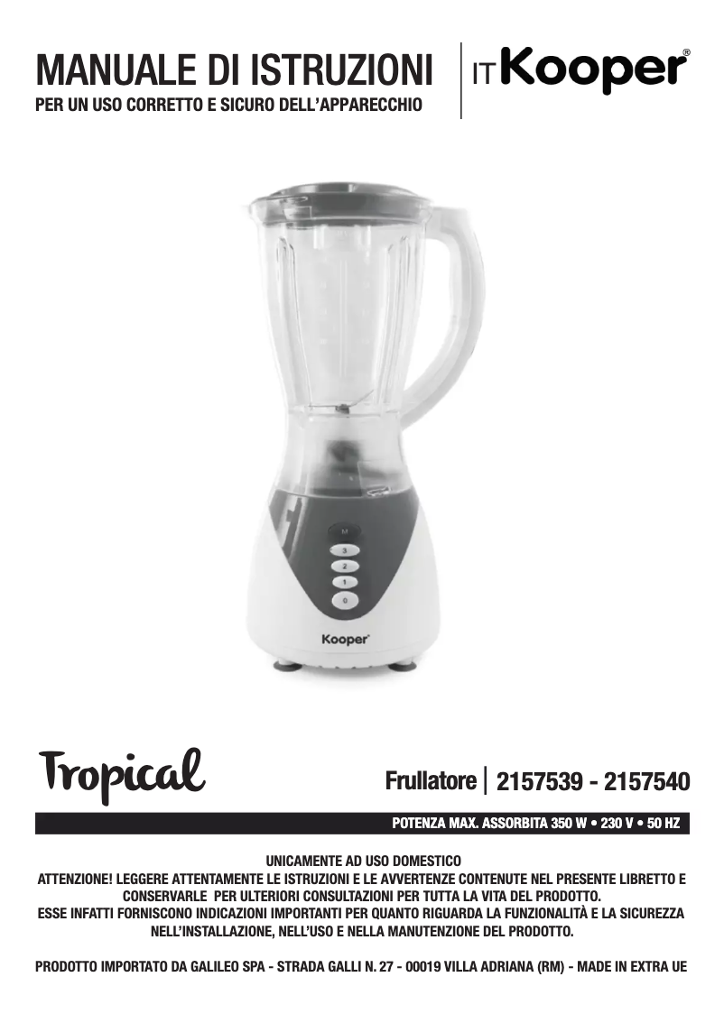 Imagen de la primera página del manual del dispositivo 2157540