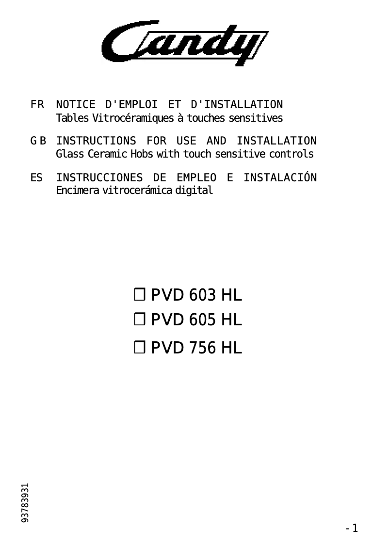 Imagen de la primera página del manual del dispositivo PC PVD603HLX