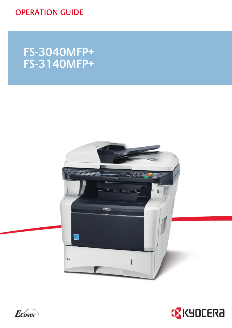 Página nº 1 - Manual de usuario Kyocera FS-3040MFP+/KL3