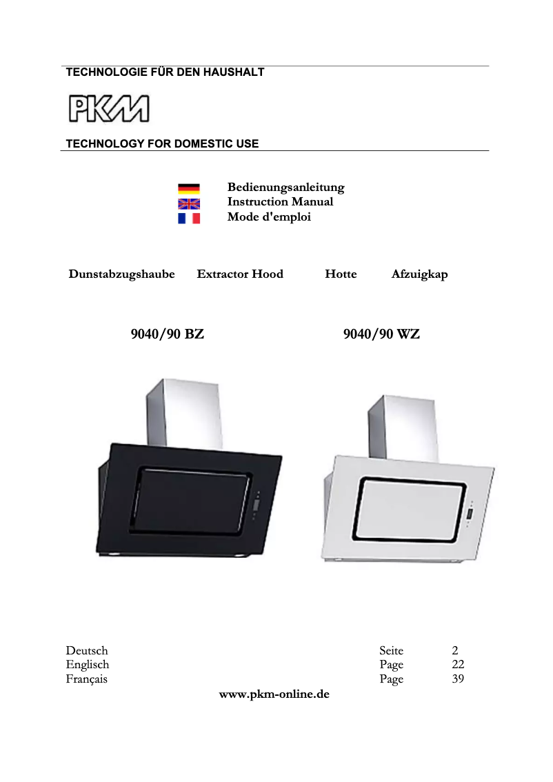 Imagen de la primera página del manual del dispositivo 9040/90W