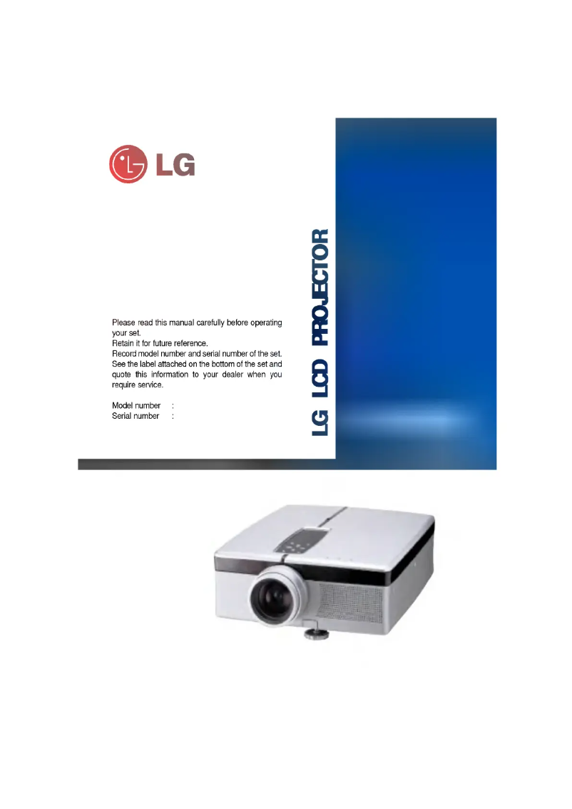 Imagen de la primera página del manual del dispositivo LP-XG2