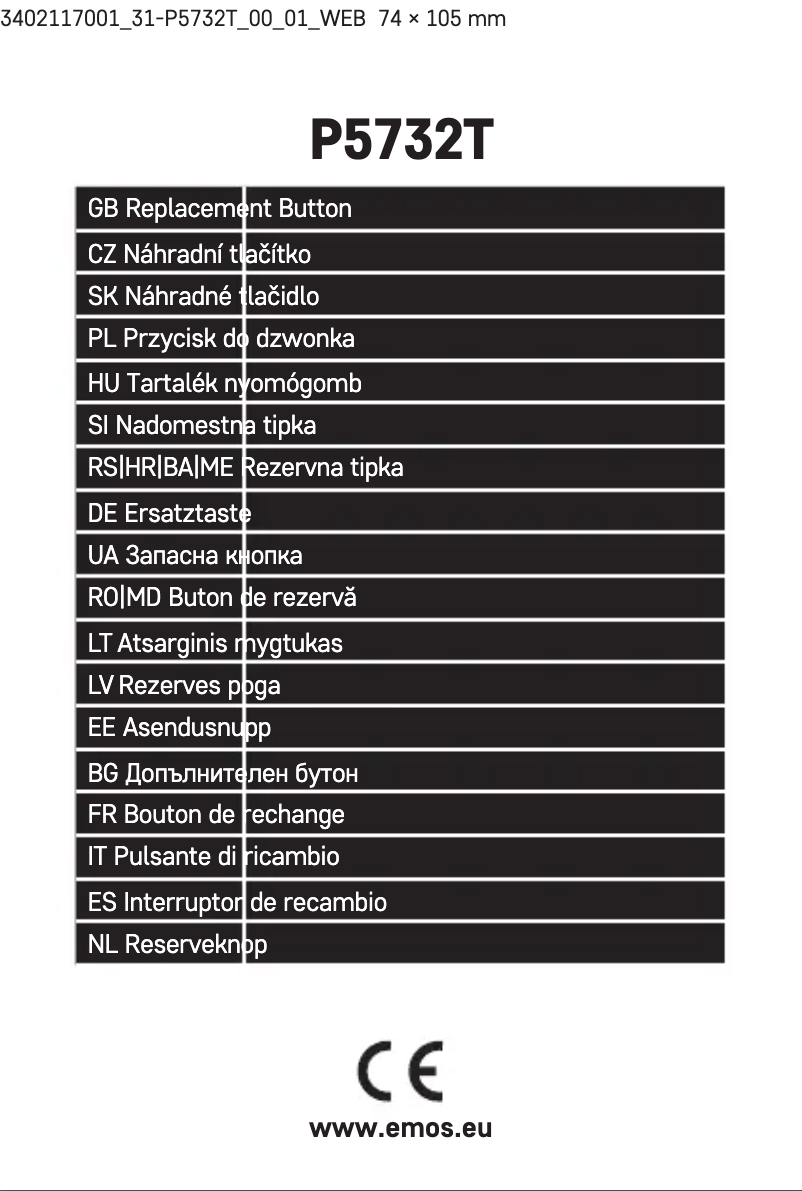 Página nº 1 - Manual de usuario Emos P5732T
