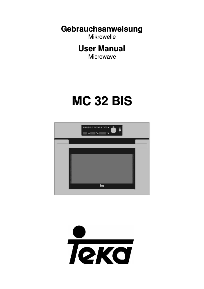 Imagen de la primera página del manual del dispositivo MC 32 BIS