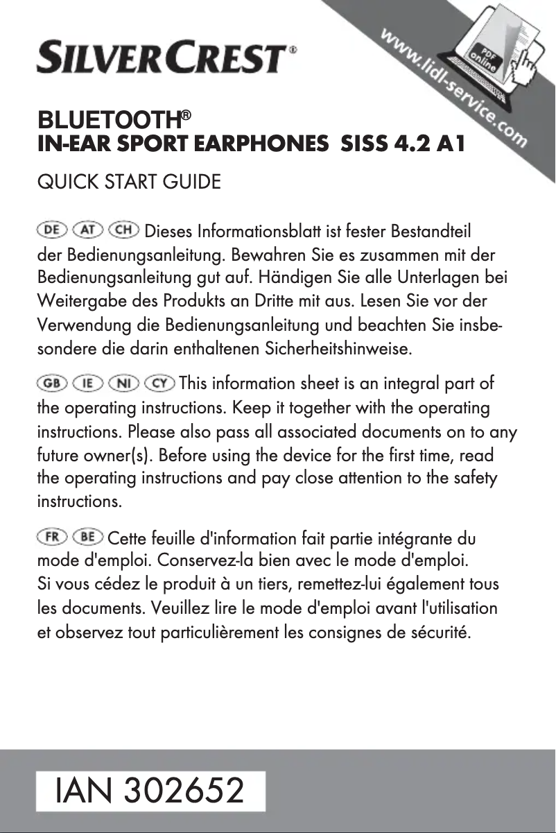 Imagen de la primera página del manual del dispositivo SISS 4.2 A1