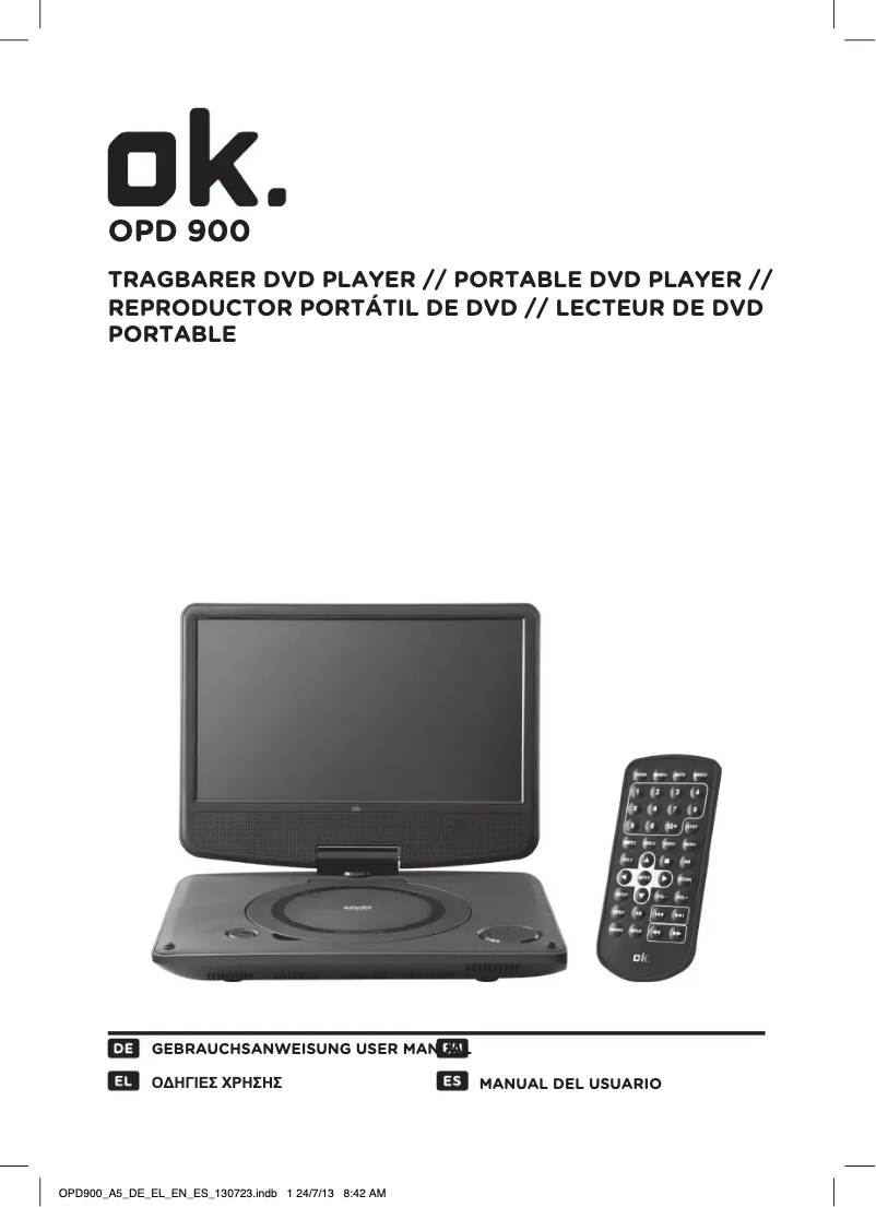 Imagen de la primera página del manual del dispositivo OPD 900