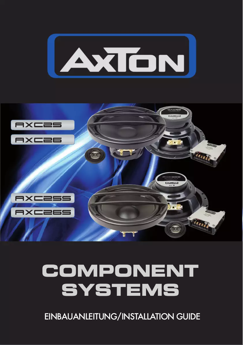 Página 1 del manual Manual de usuario Axton AXC26S