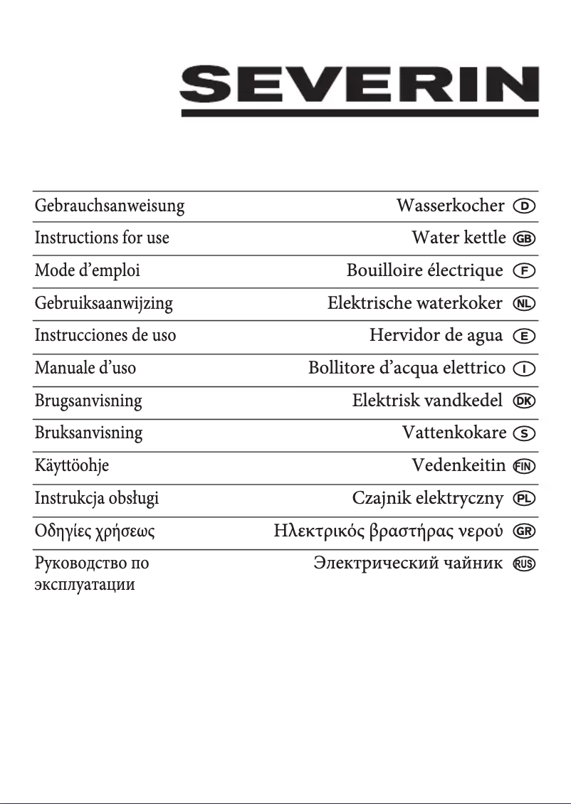 Imagen de la primera página del manual del dispositivo WK 3308