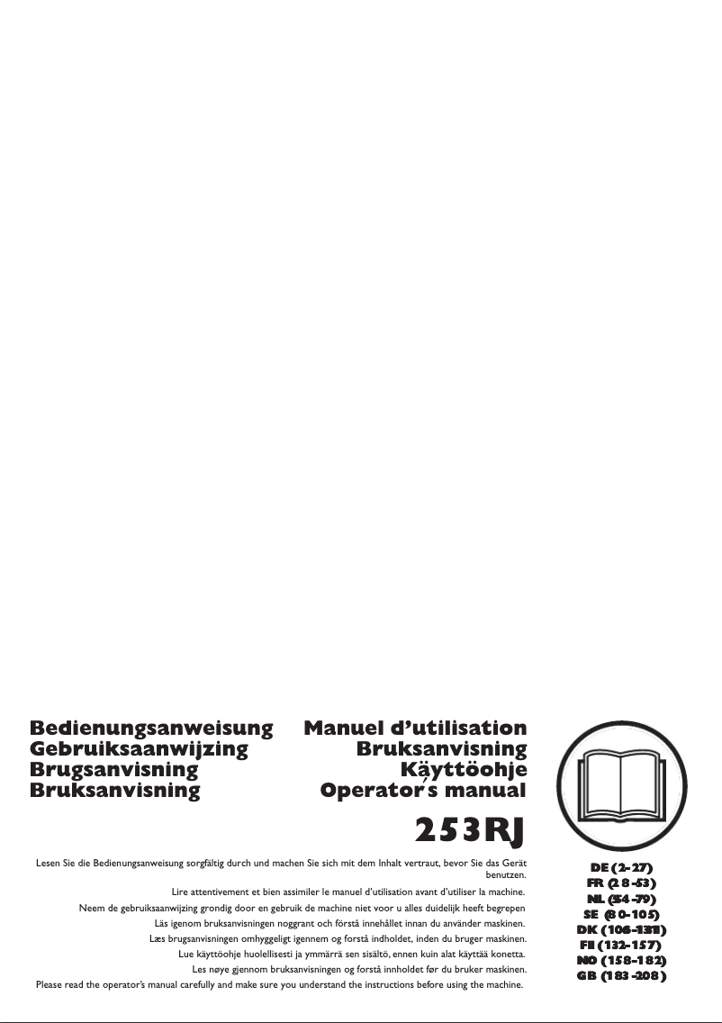 Imagen de la primera página del manual del dispositivo 253RJ