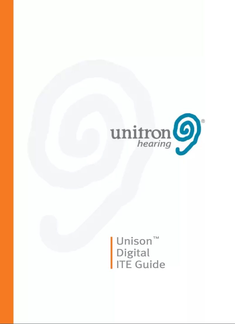 Página 1 del manual Manual de usuario Unitron Unison Digital ITE