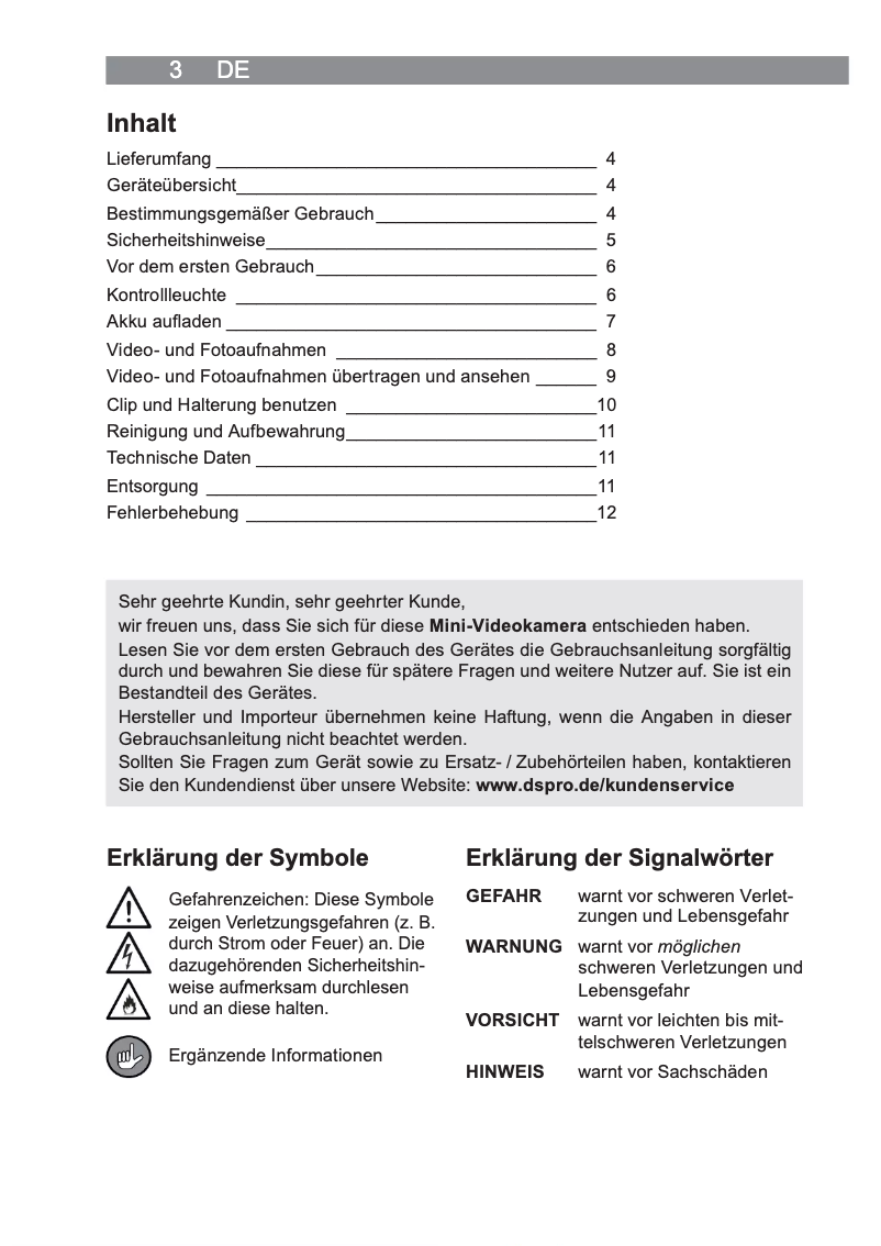 Imagen de la primera página del manual del dispositivo 04809