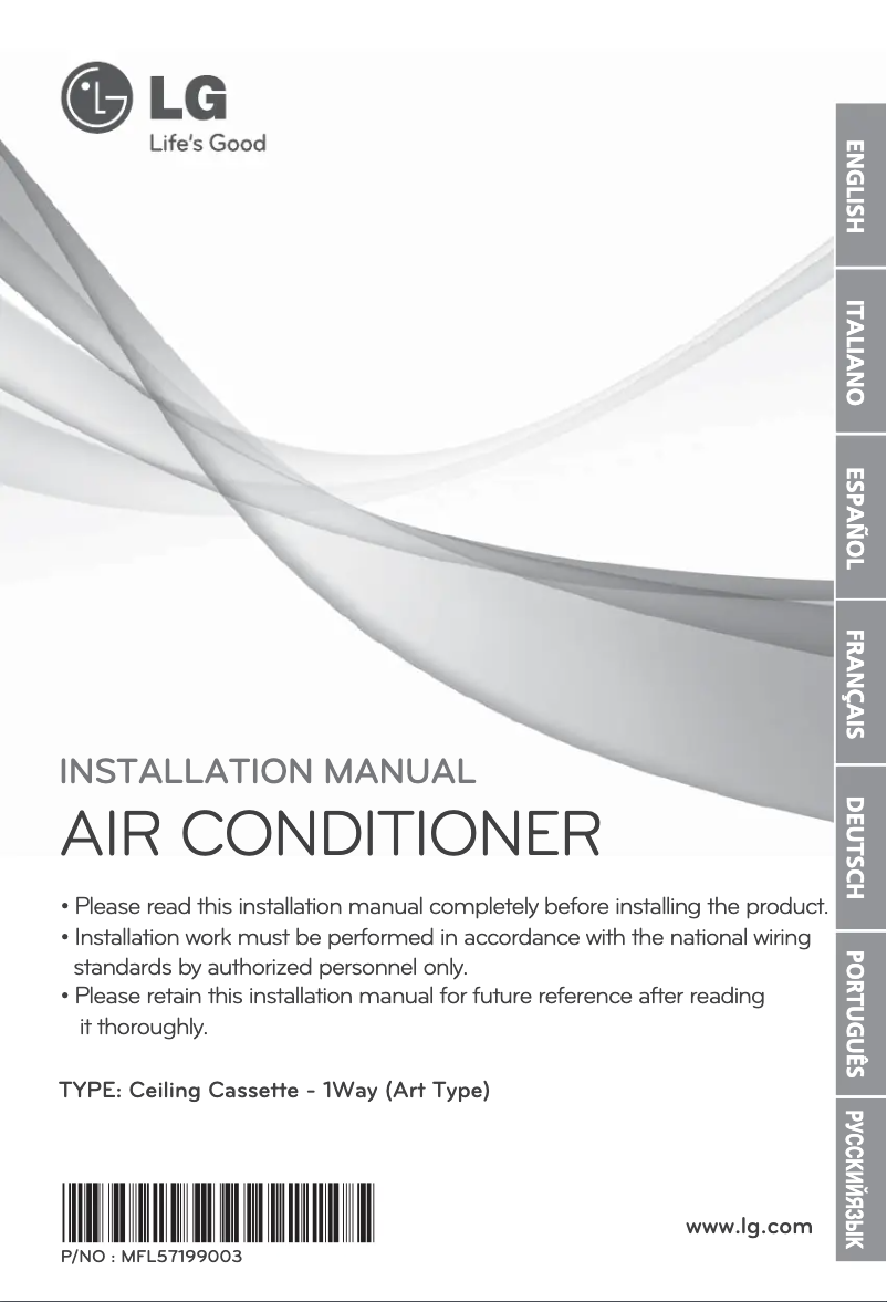 Imagen de la primera página del manual del dispositivo MULTI V ARNU24GTTC2