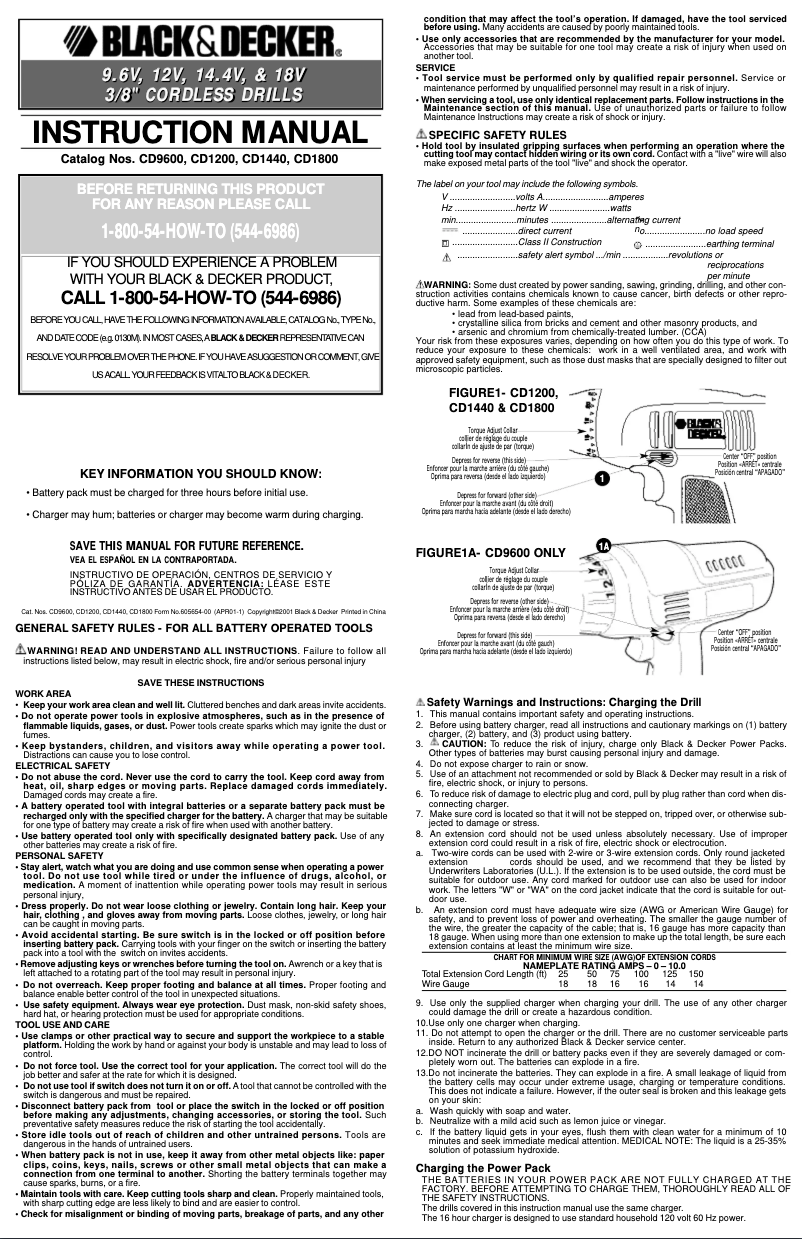 Imagen de la primera página del manual del dispositivo CD1440